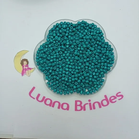 Miçanga Acrílica Tiffany 6mm - Pacote 60 Gramas