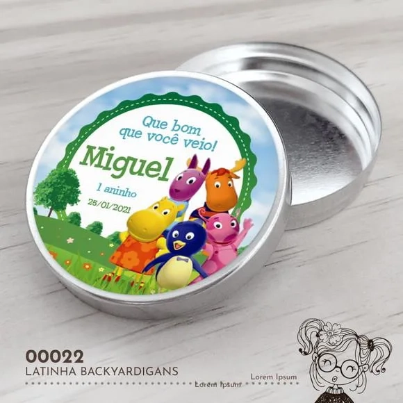 Latinha Adesivada Backyardigans - 00022