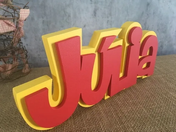 Letras Decorativas De MDF SOBREPOSIÇÃO