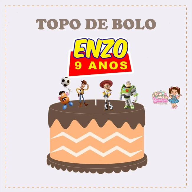 Kit Festa Só Um Bolinho TOY STORY - Decoração de Festa