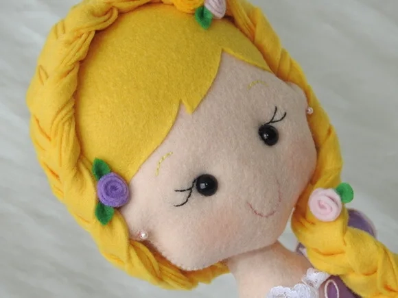 Kit Rapunzel em Feltro do Filme Enrolados