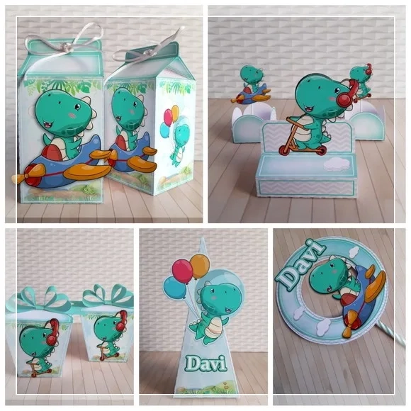Kit 45 Lembrancinhas Dinossauro