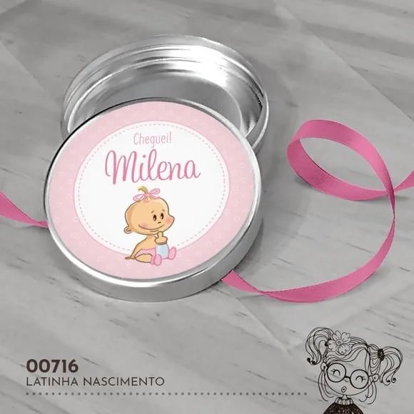 Latinha Adesivada Nascimento - 00716