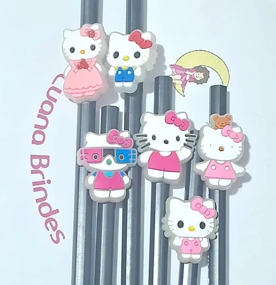 Lápis C/ponteira Hello Kitty Flourescente 6 Unidades