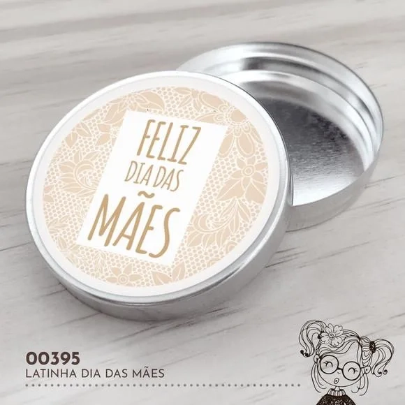 Latinha Adesivada Dia das Mães - 00395