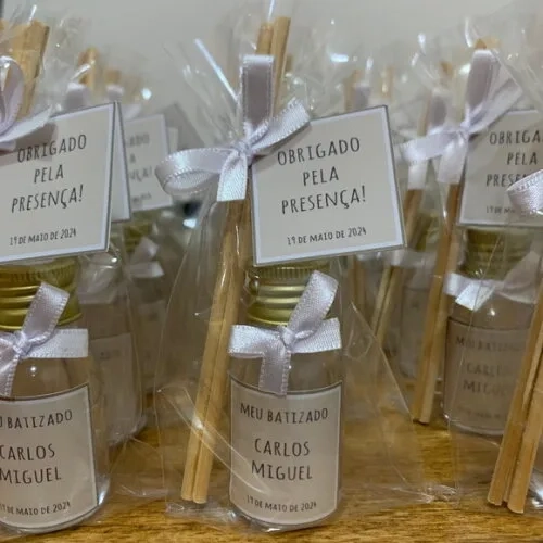Lembrança Batizado Mini Aromatizador