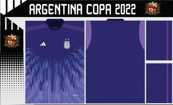 Vetor Da Camisa Argentina Copa 2022