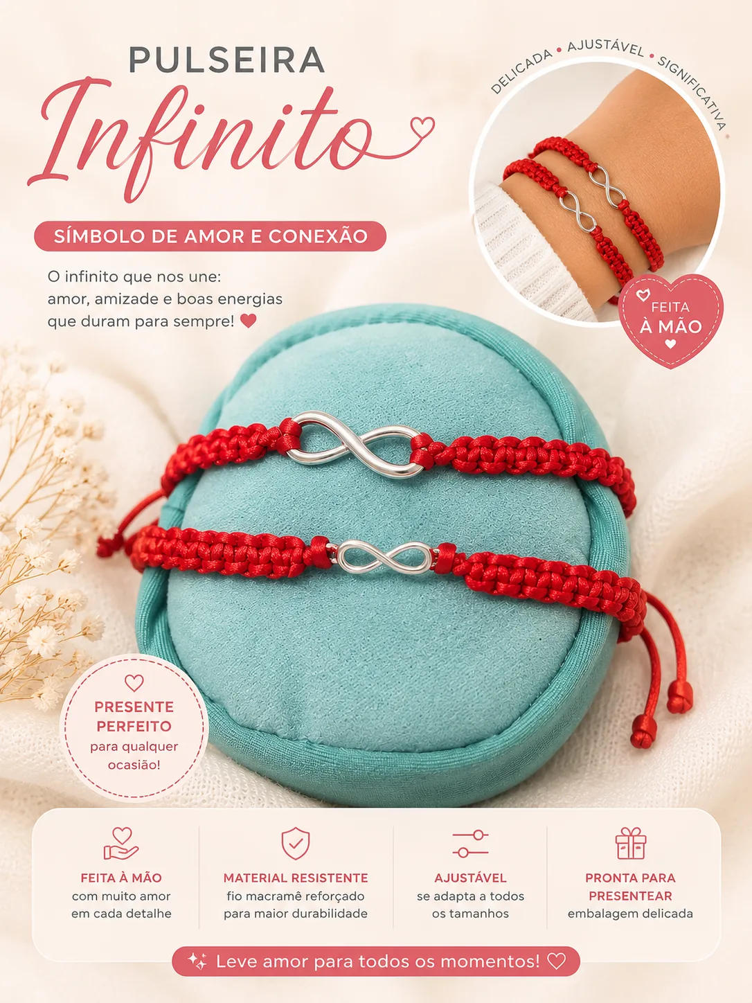 Pulseira Infinito – Símbolo de Amor e Conexão