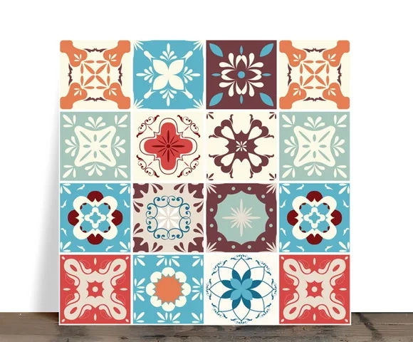 Azulejo Decorativo Mosaico Mandalas Mediterrâneas 15x15