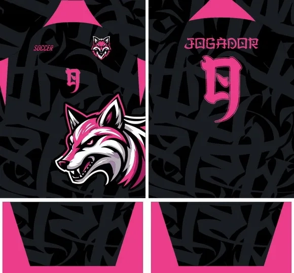 Arte Vetor Camisa Interclasse Lobo 411