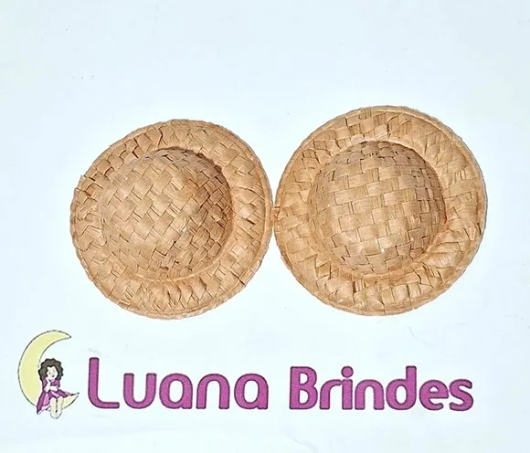 Chapéu de Palha 3,5cm Pacotes com 10 Unidades