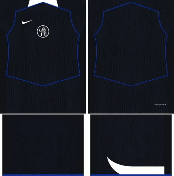 Arte Vetor Camisa Chelsea Terceira 2025-2026