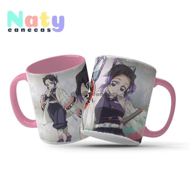 Caneca Personalizada Demon Slayer Alça Color