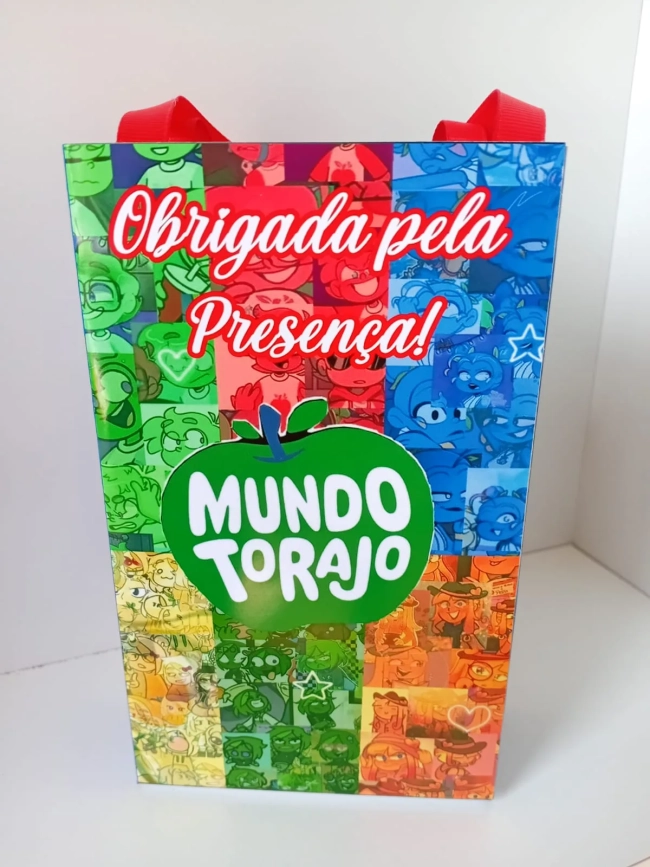 Sacolinhas Personalizadas Mundo Torajo para Lembrancinhas