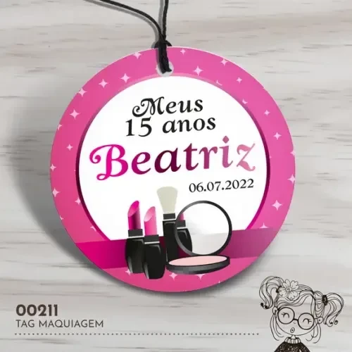 Tag Redonda Maquiagem - 00211