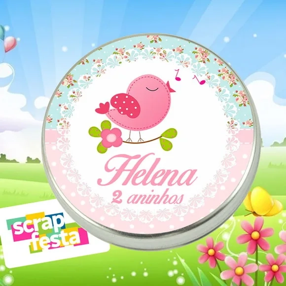 Latinhas Personalizadas Jardim Encantado
