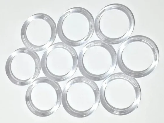 Portas Guardanapos 4cm Argola Lisa Transparente 20 Unidades