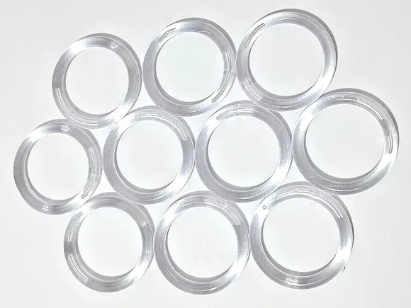 Portas Guardanapos 4cm Argola Lisa Transparente 20 Unidades