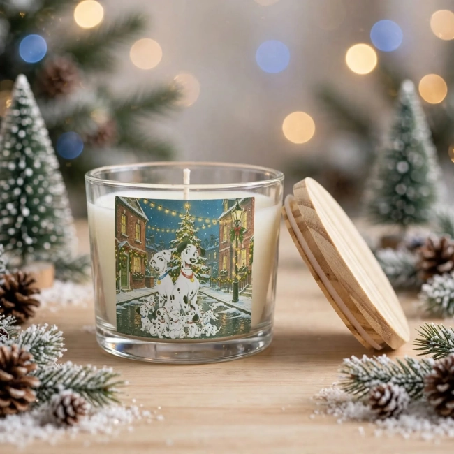 Vela Aromática no Copo Personalizada Natal 101 Dálmatas, Trabalhamos com outros temas.