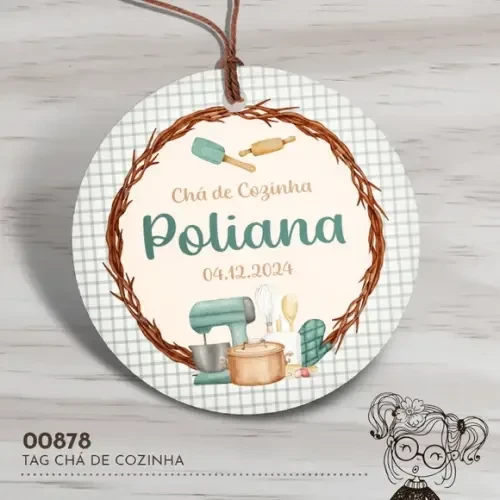 Tag Redonda Chá de Cozinha - 00878