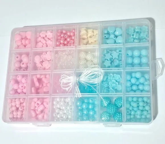 Kit Miçanga de Colar e Pulseira com Caixa - 1 Unidade