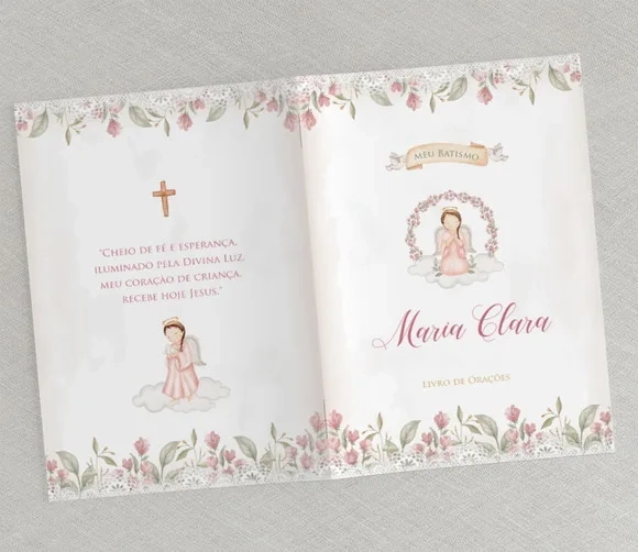 Livrinho De Orações Para Batizado - Divino Rosa