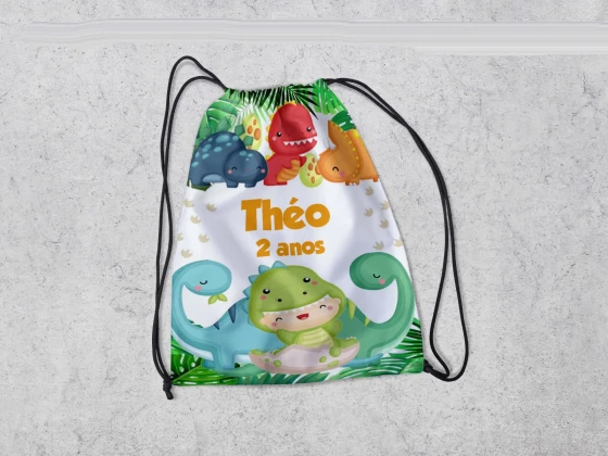 Mochilinha Personalizada Dinossauros Baby