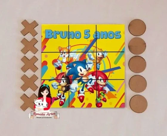 Jogo da Velha Personalizado Sonic 2