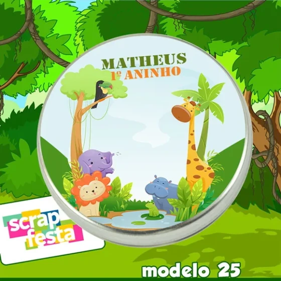 Latinhas 5x1 Festa Safari