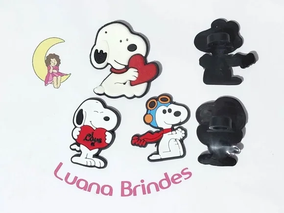 Ponteira P/lápis Snoopy Emborrachado Pacote com 6 Unidades
