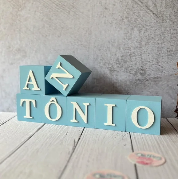 Cubos 6x6cm- Decoração Bebê