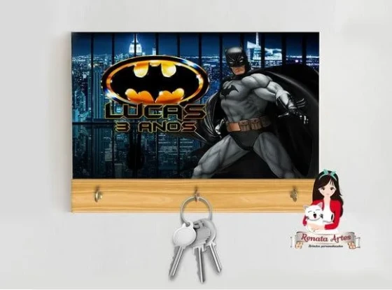 Porta Chaves Personalizado Batman