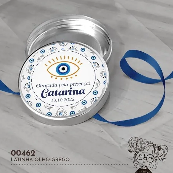 Latinha Adesivada Olho Grego - 00462
