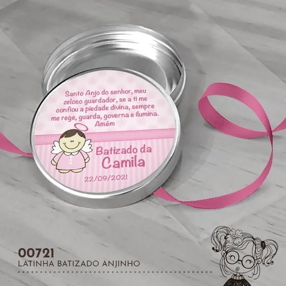 Latinha Adesivada Santo Anjo - 00721