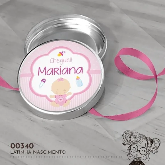Latinha Adesivada Nascimento - 00340