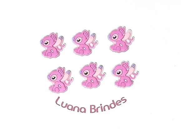 Aplique Mini Angel 2,5cm Emborrachado Pacote com 6 Unidades