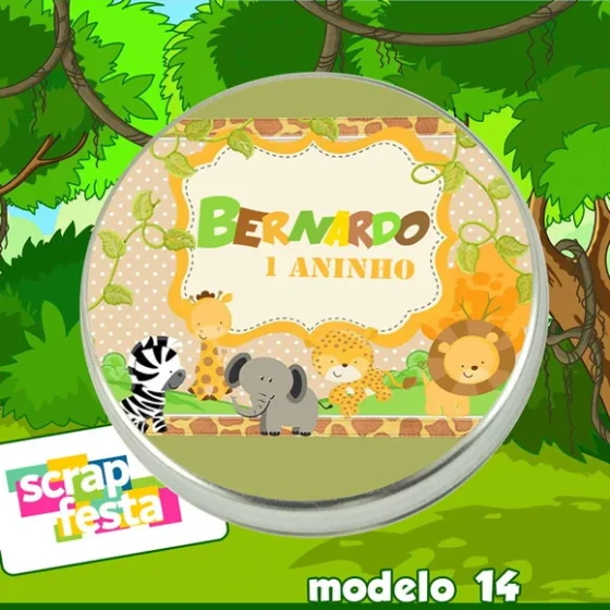 Latinhas 5x1 Festa Safari