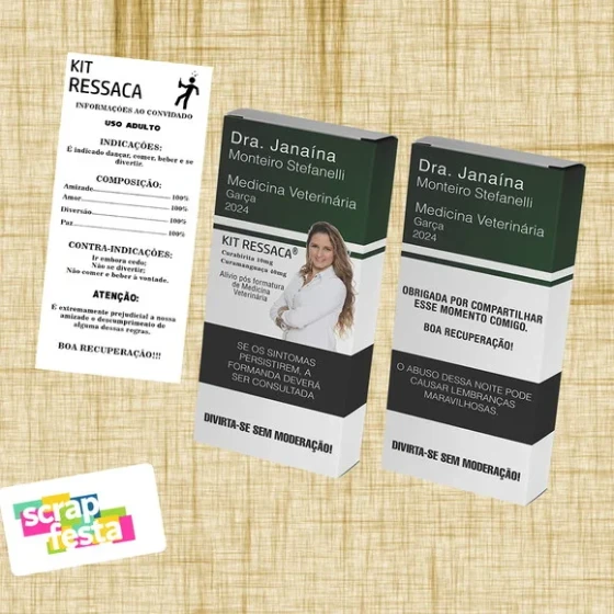 Caixinha Kit Ressaca Personalizada Formatura Medicina