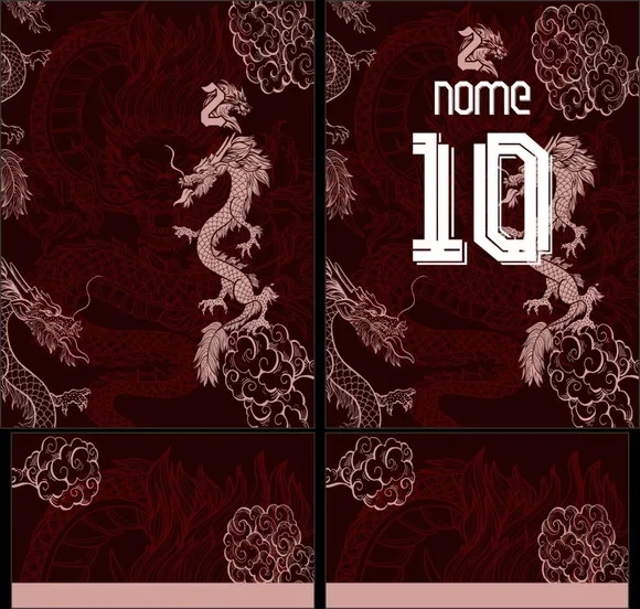 Arte Vetor Camisa Interclasse Dragão Mod-437