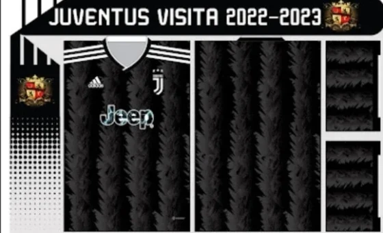 Vetor Da Camisa Da Juventus 2022/2023