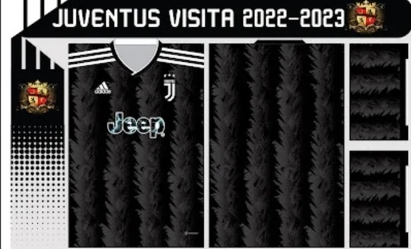 Vetor Da Camisa Da Juventus 2022/2023
