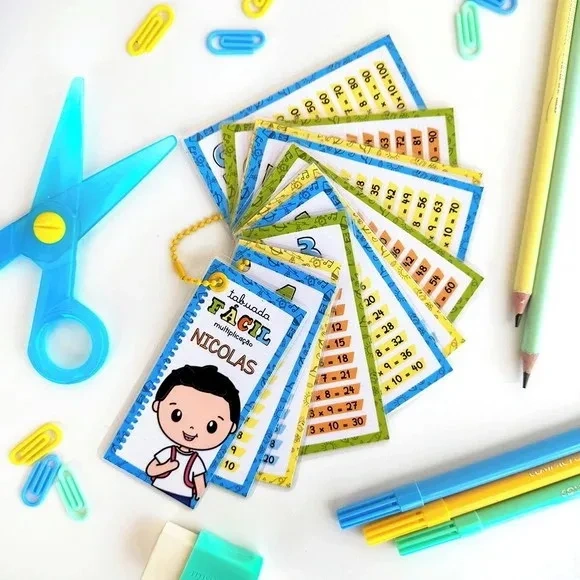 Chaveiro Tabuada Personalizada