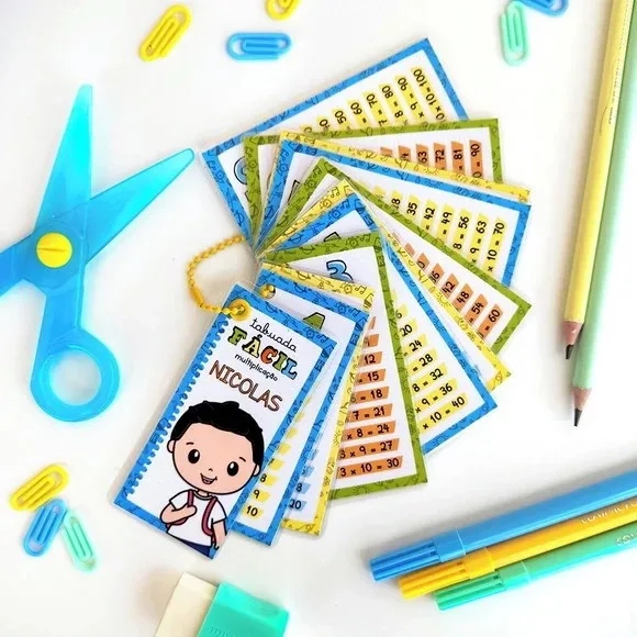 Chaveiro Tabuada Personalizada