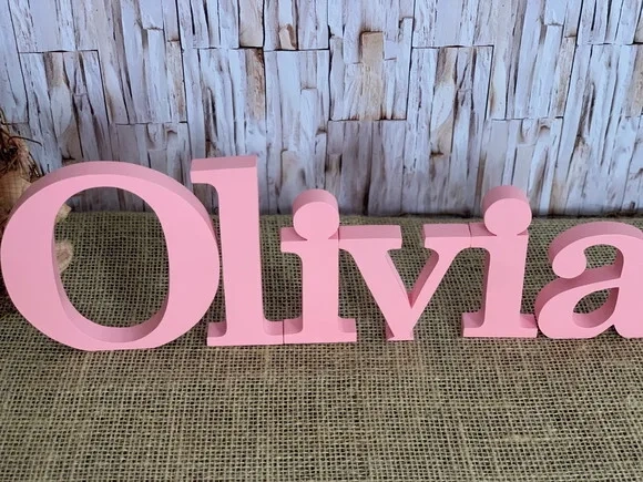 Nomes para Nicho de mdf Letra Bastão Decoração Bebê