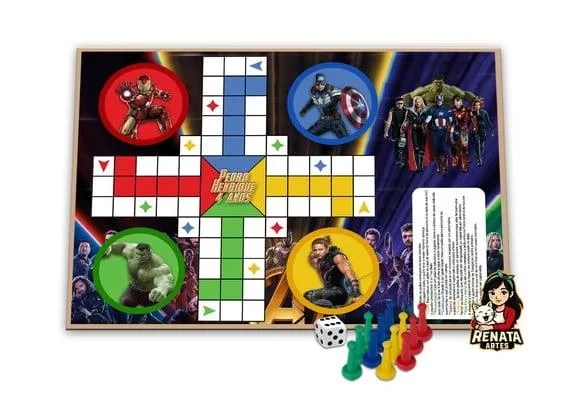Jogo de Ludo Personalizado Vingadores