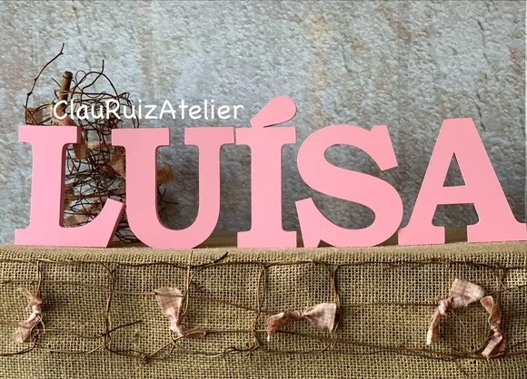 Letras de mdf -nomes - Letras Bastão