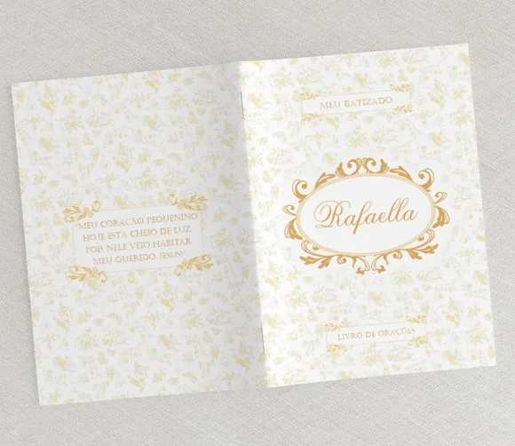 Livrinho De Orações Personalizado Batizado / Eucaristia