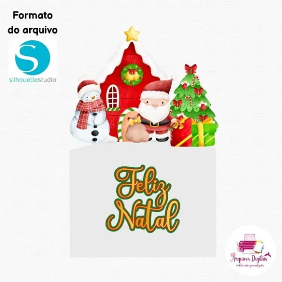 Arquivo Digital - Topo de Bolo Feliz Natal