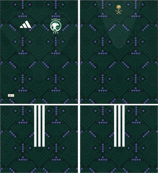 Arte Vetor Camisa Arabia Saudita Home Kit 2026