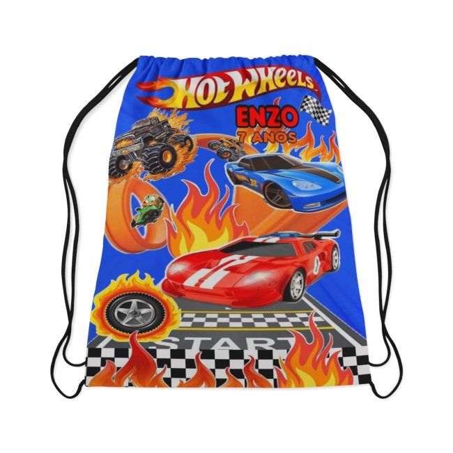Mochilinha Personalizada para lembrancinhas Hot Wheels